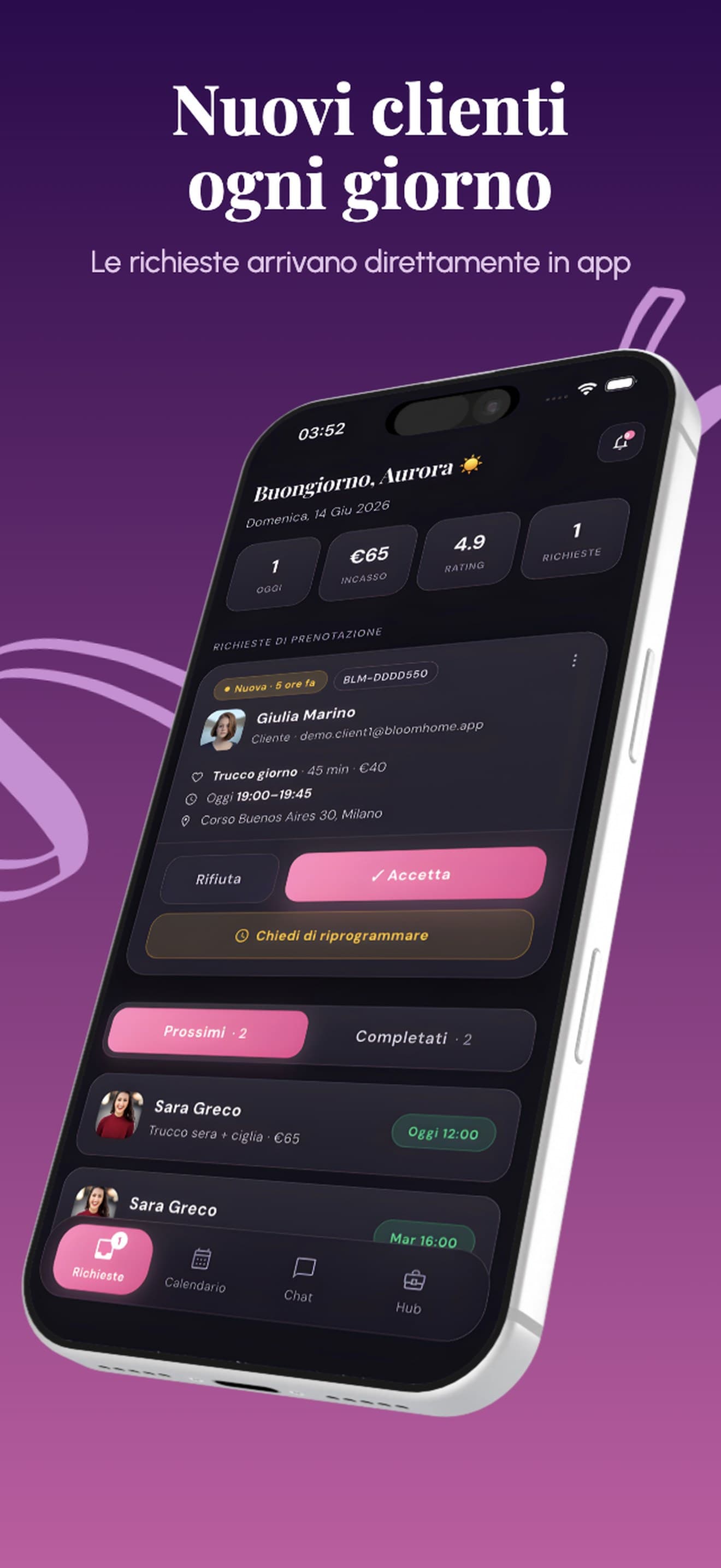 Nuove richieste dai clienti